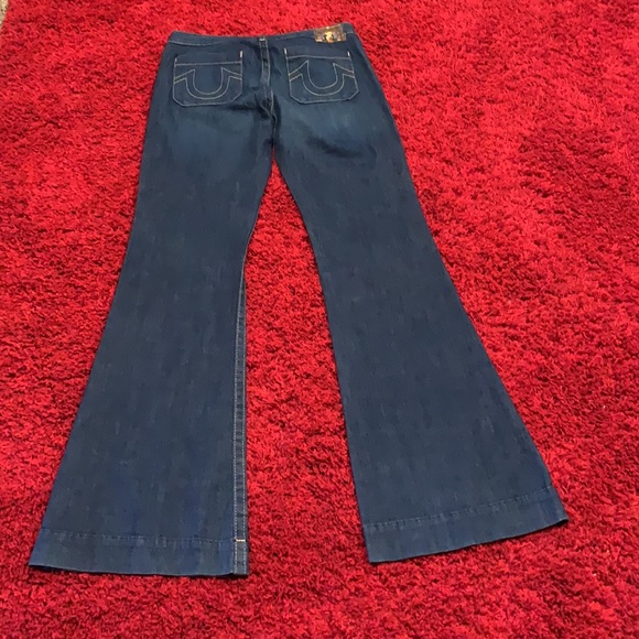 True Religion flare jeans/long inseam, about 36 - Picture 2 of 5